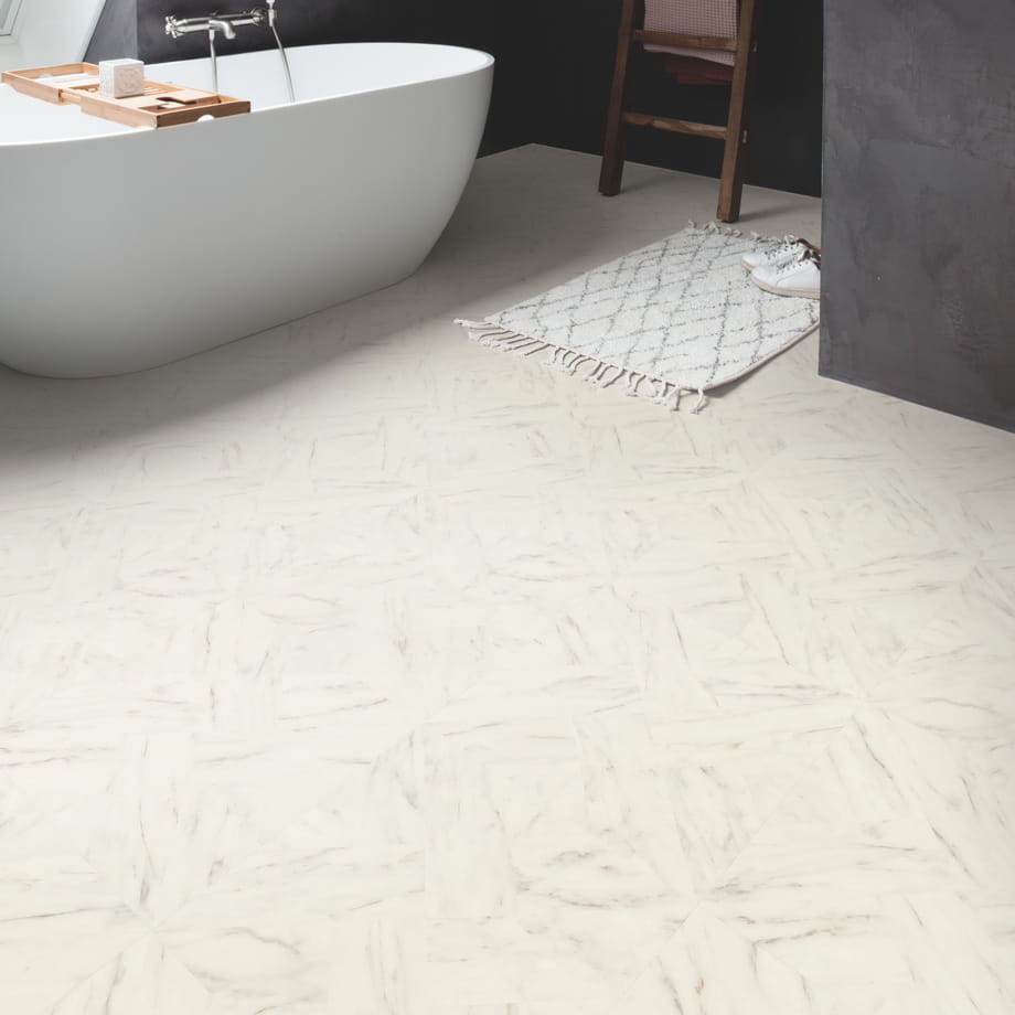 Ламинат Quick-Step Мрамор Бежевый IPU4506 Impressive patterns Ultra в интерьере