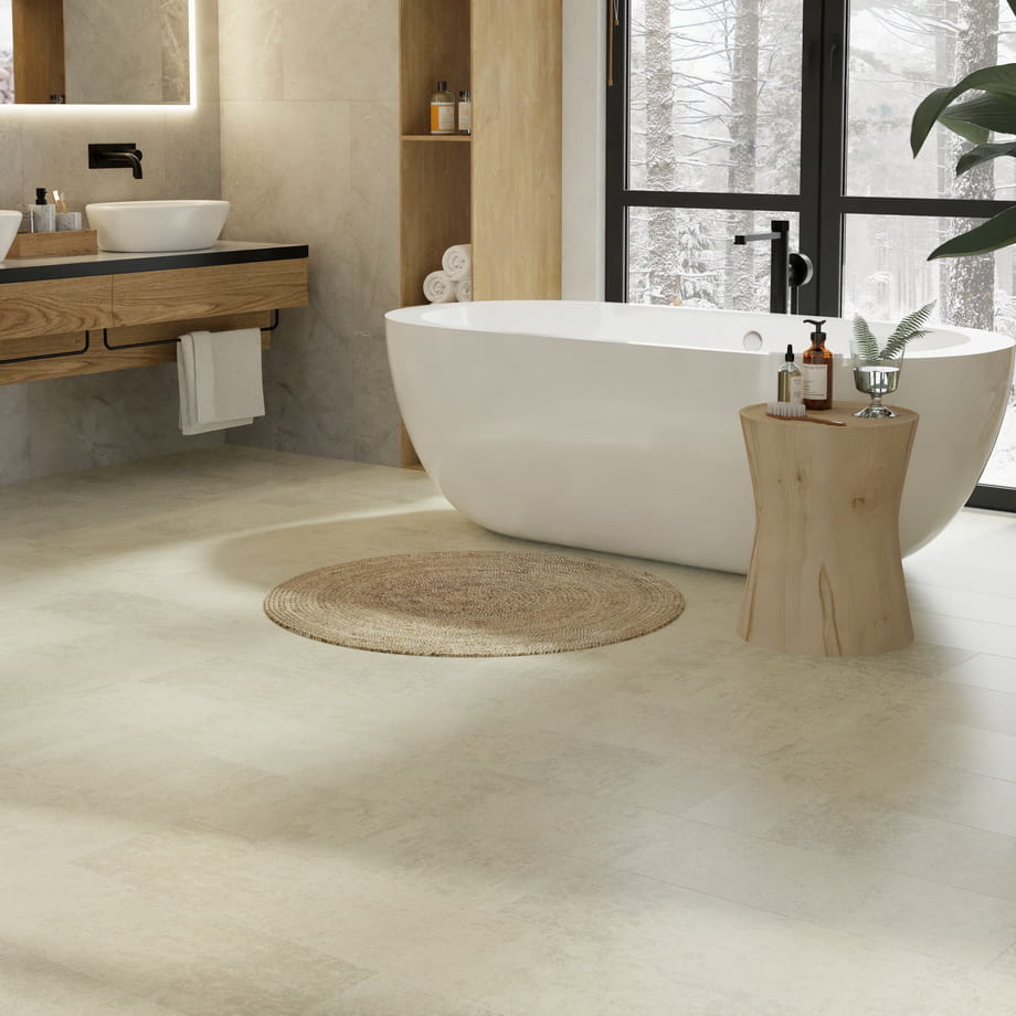 Ламинат Egger Хромикс Белый EPL168 Aqua plus в интерьере 2
