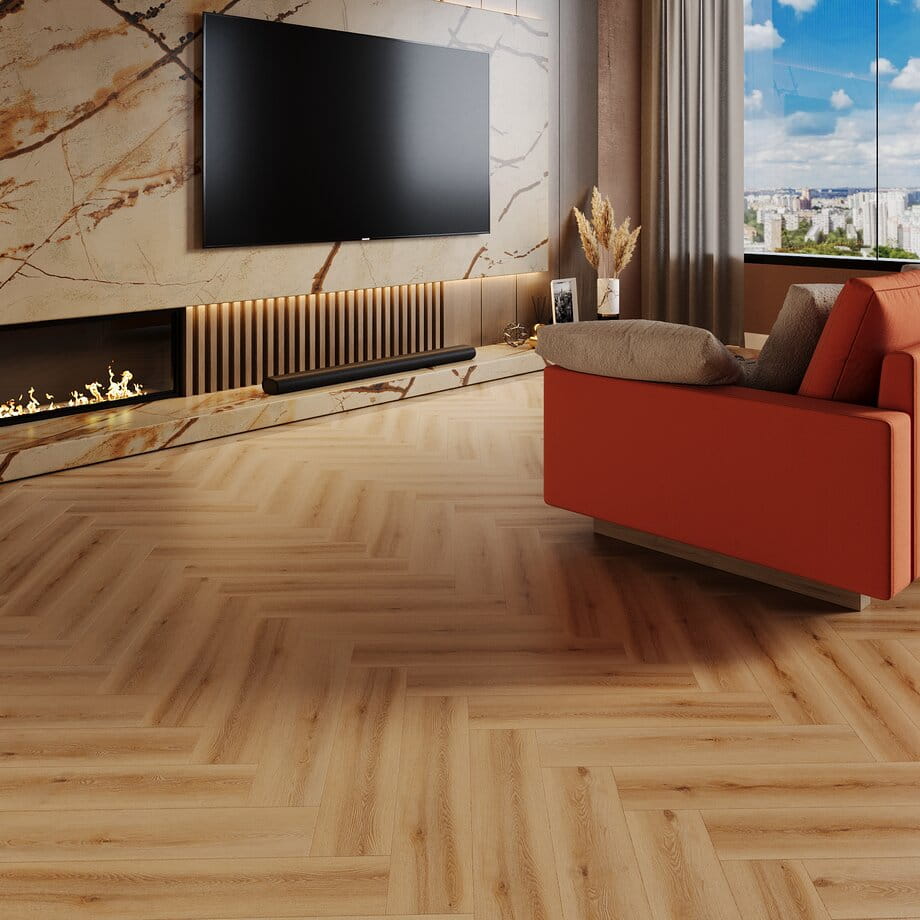 Кварцвинил SPC Floor Natisston Дуб Sollys 5004-07 Unique в интерьере 2
