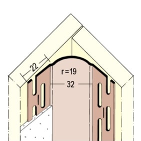 Protektor 3780 (Trim-tex) Профиль угловой Bullnose™