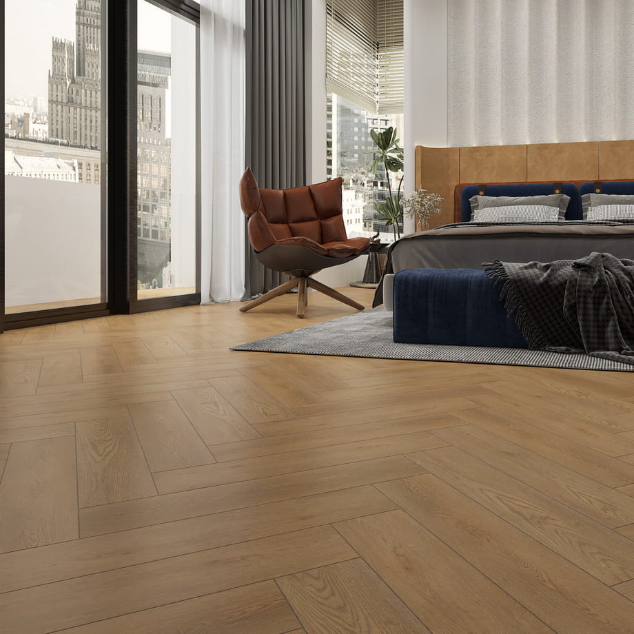 Кварцвинил SPC Floor Natisston Дуб Gjende 5004-06 Unique в интерьере 2