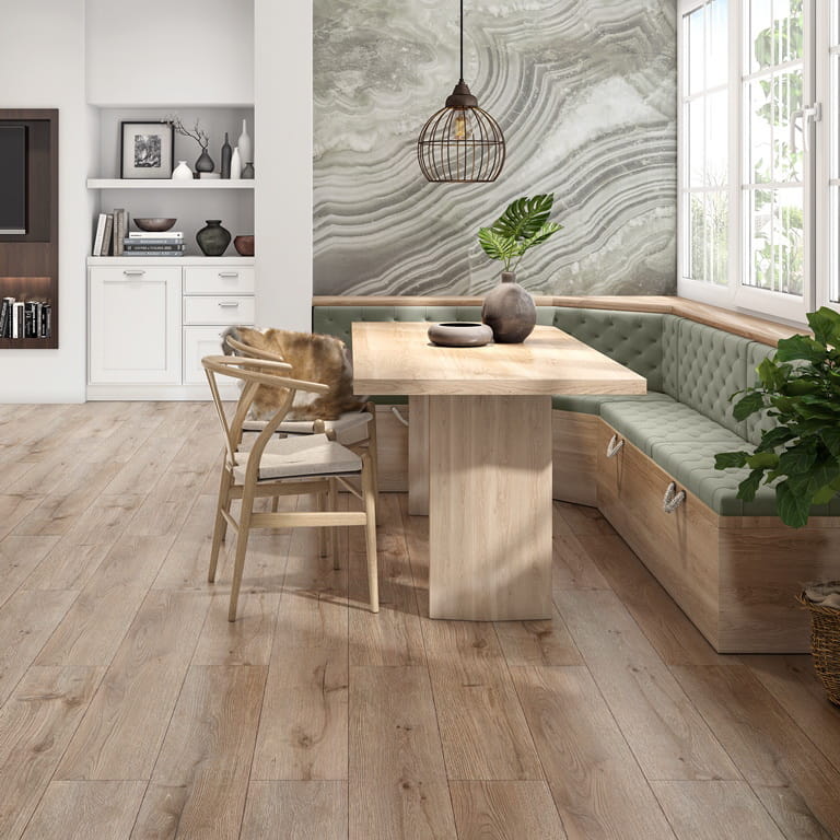 Кварцвинил SPC Floor Noventis Дуб Янтарный 1587 Avalon в интерьере 2