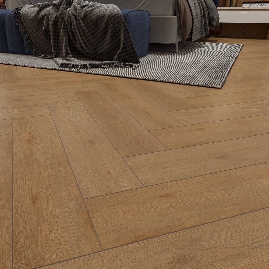 Кварцвинил SPC Floor Natisston Дуб Gjende 5004-06 Unique в интерьере 3