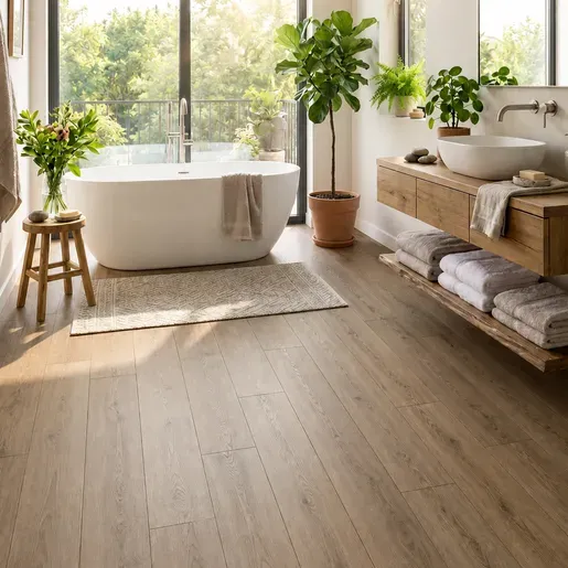 Ламинат Quick-Step Impressive IM9066 Дуб Табачный Браш фото в интерьере