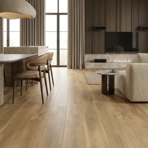 Ламинат Quick-Step Impressive IM9062 Дуб Теплый Опаленный фото в интерьере