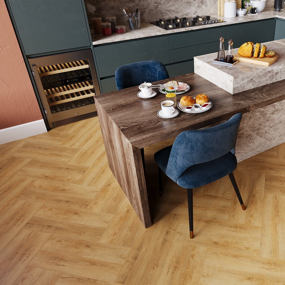 Кварцвинил SPC Floor Natisston Дуб Varm 5004-10 Unique в интерьере