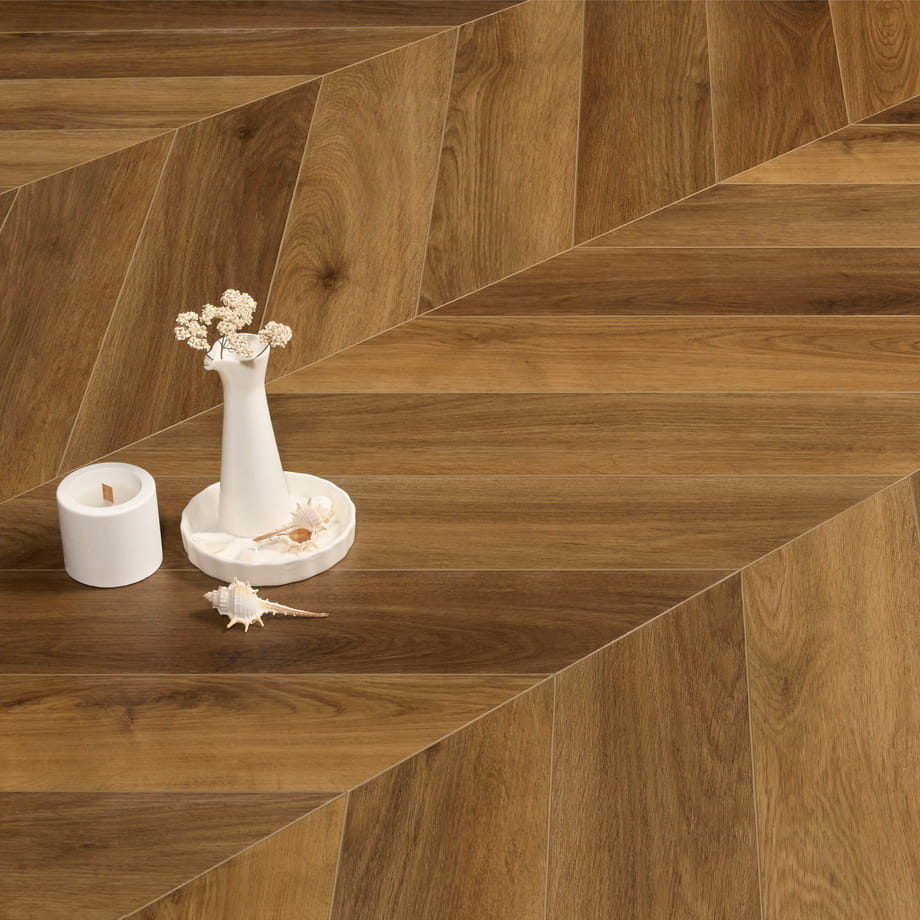 Кварцвинил SPC Floor Austerlitz 1600 Aberhof Chevron в деталях
