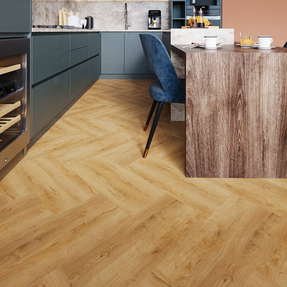 Кварцвинил SPC Floor Natisston Дуб Varm 5004-10 Unique в интерьере 2