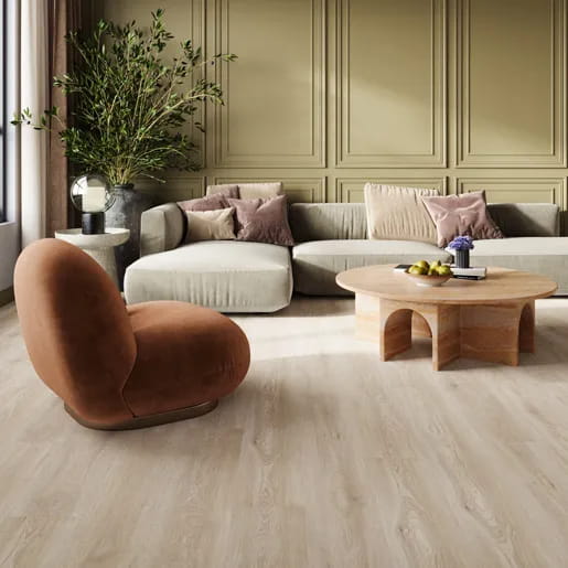 Ламинат Quick-Step Дуб рассветный IM8472 Impressive в интерьере