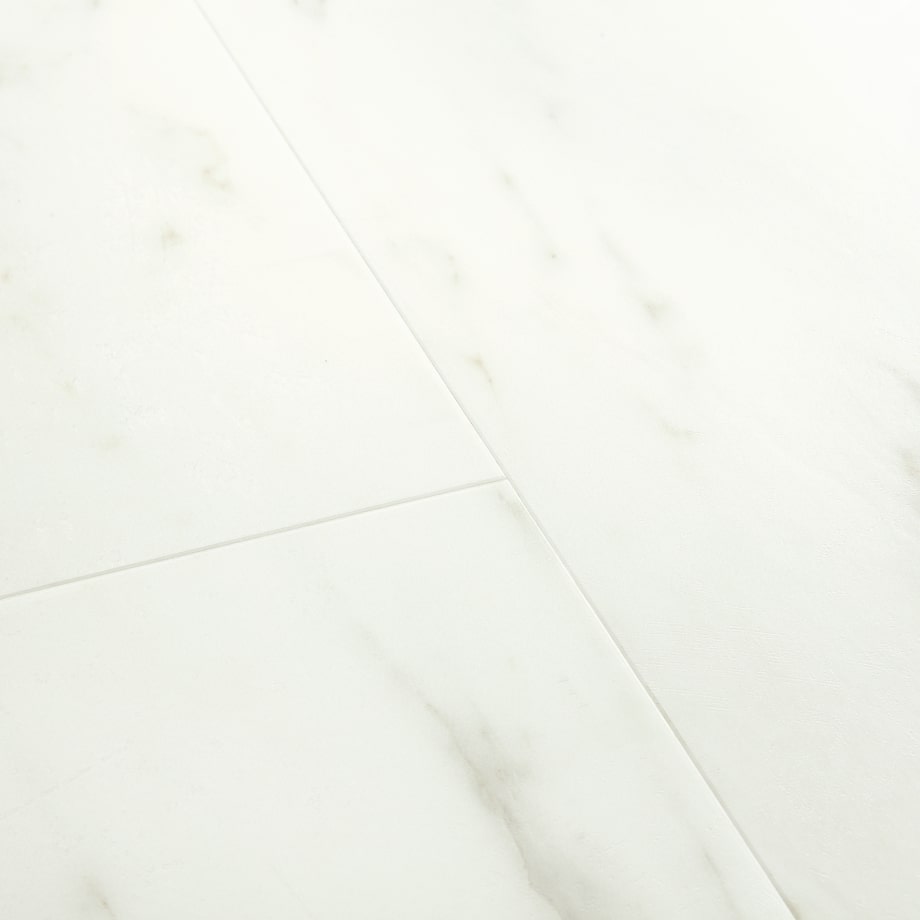 Кварц виниловый пол Quick-Step Alpha Oro AVSTU40136 Мрамор Каррарский Белый структура
