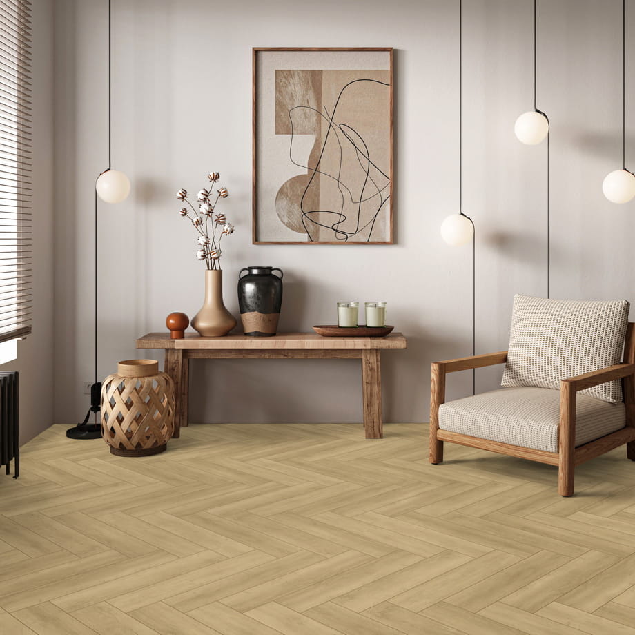Кварцвинил SPC floor Nuage CL 1682 Aberhof Carmelita в интерьере