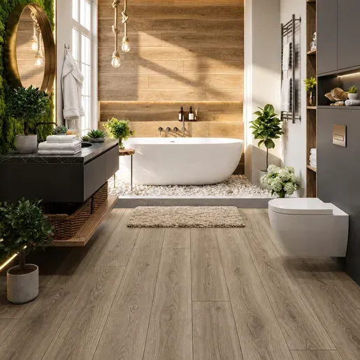 Ламинат Quick-Step Impressive IM9069 Дуб Дымчатый Браш фото в интерьере