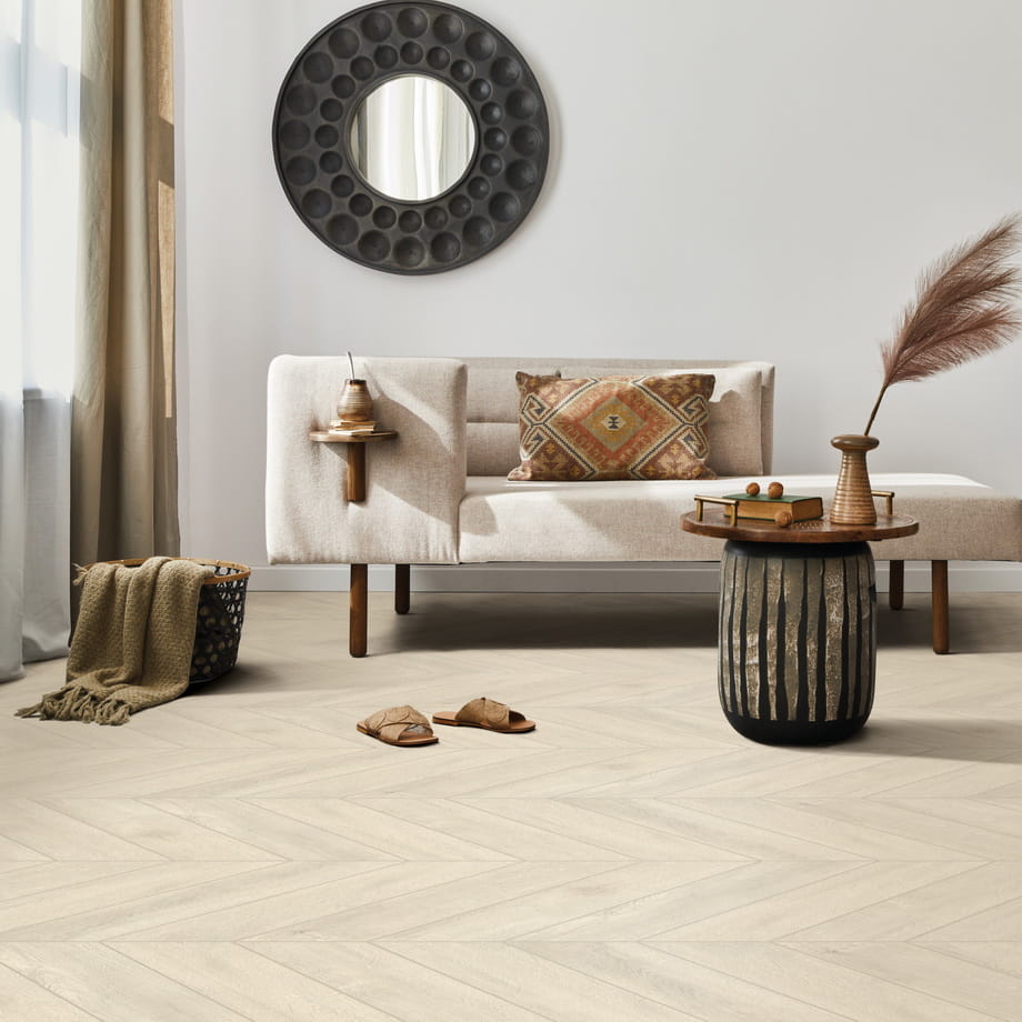Кварцвинил SPC Floor Somma 8810 Aberhof Chevron в интерьере