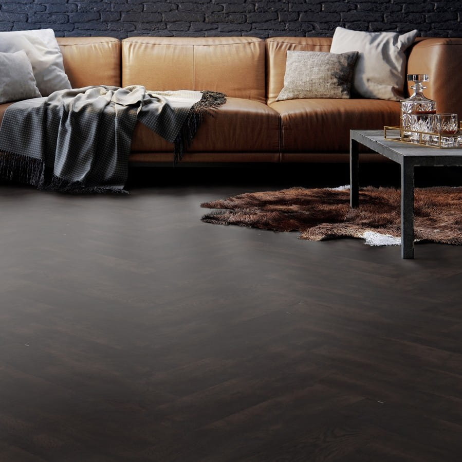 Кварцвинил Moduleo Country Oak 54991 Roots 0.55 Herringbone в интерьере 3
