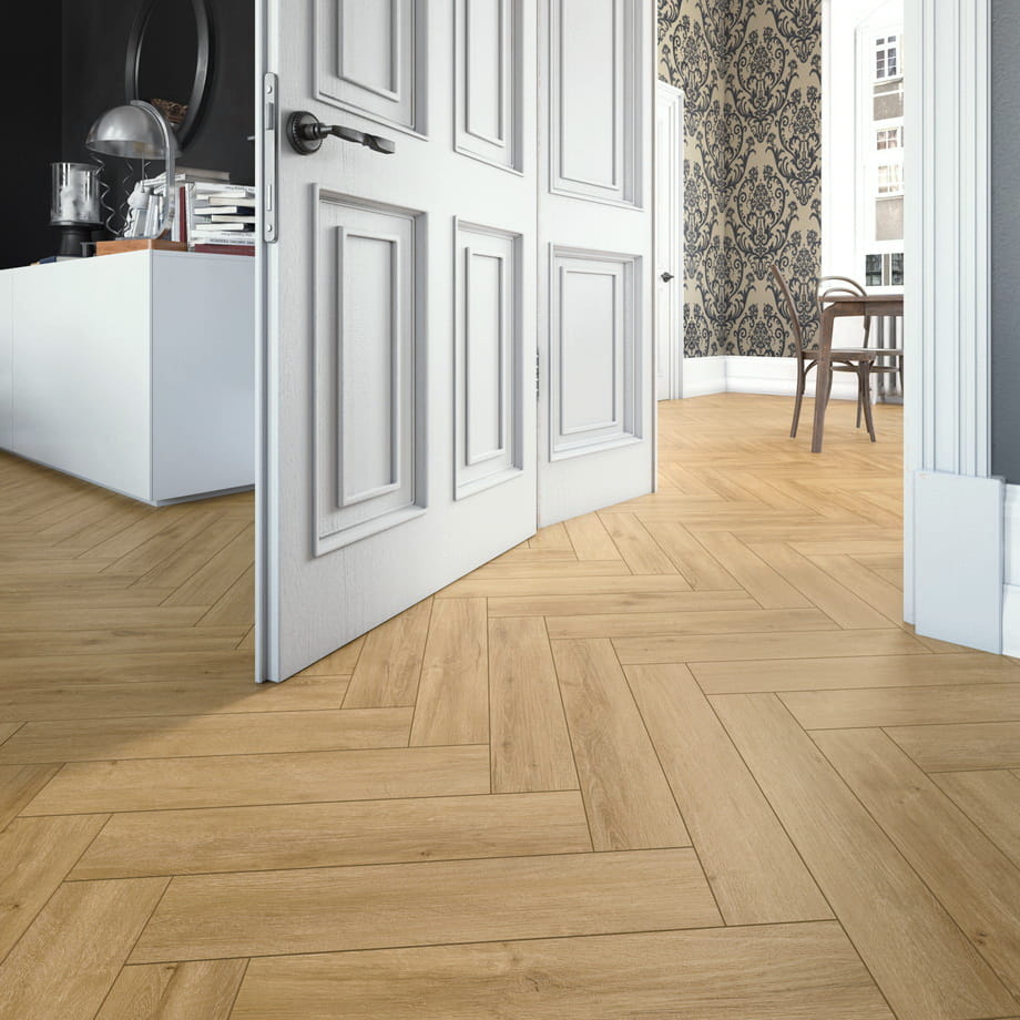 Кварцвинил SPC floor Shabby CL 0532 Aberhof Carmelita в интерьере