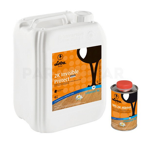 Паркетный лак Loba LOBADUR 2K Invisible Protect A.T. полуматовый, 5 кг