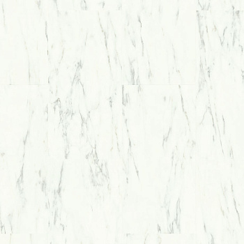 Кварц виниловый пол Quick-Step Alpha Vinyl Oro AVSTU40136 Мрамор Каррарский Белый Минск